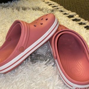 pink crocs